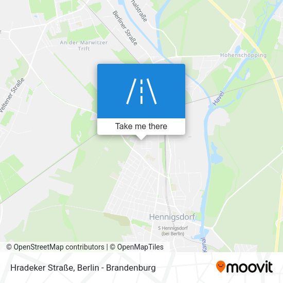 Hradeker Straße map