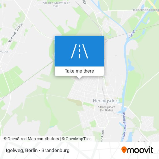 Igelweg map