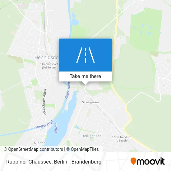 Ruppiner Chaussee map