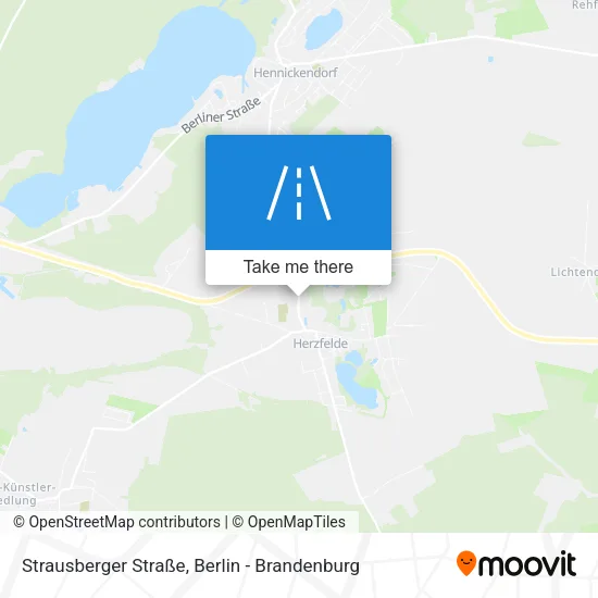 Карта Strausberger Straße