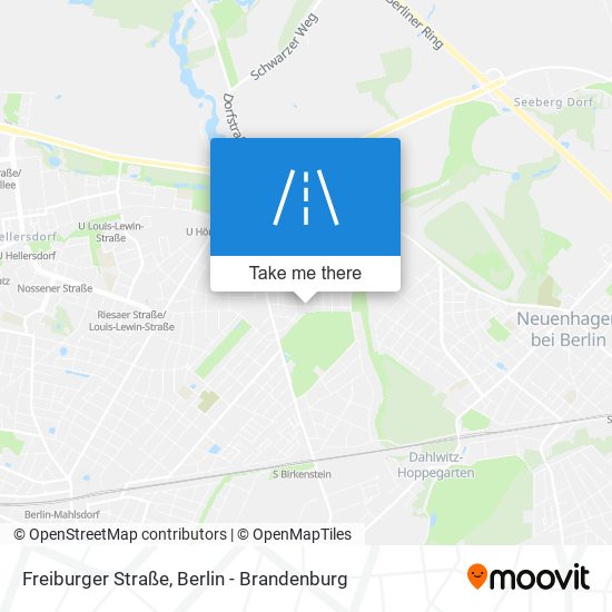 Карта Freiburger Straße
