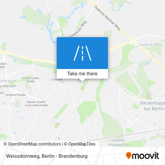 Weissdornweg map