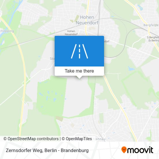 Zernsdorfer Weg map