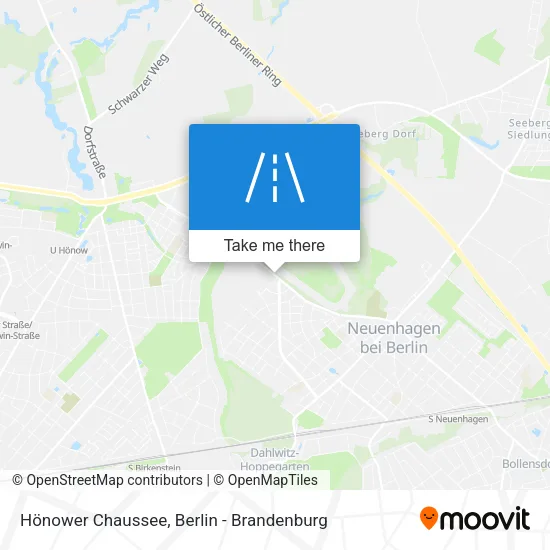 Карта Hönower Chaussee