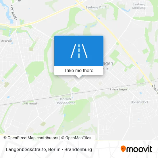 Карта Langenbeckstraße
