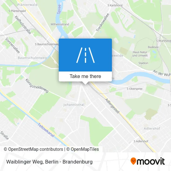 Карта Waiblinger Weg