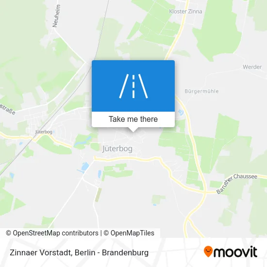 Карта Zinnaer Vorstadt