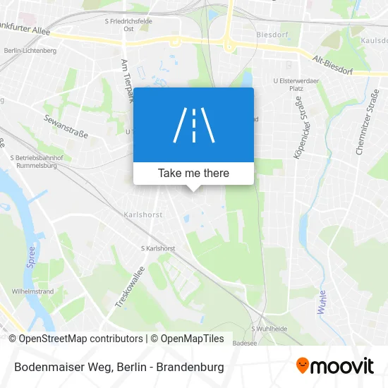 Bodenmaiser Weg map