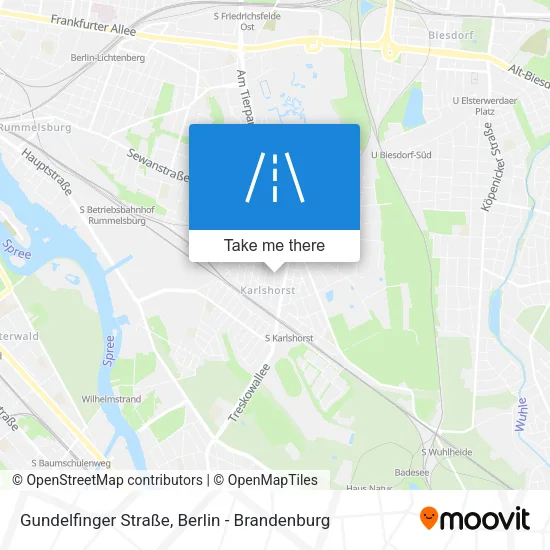 Карта Gundelfinger Straße