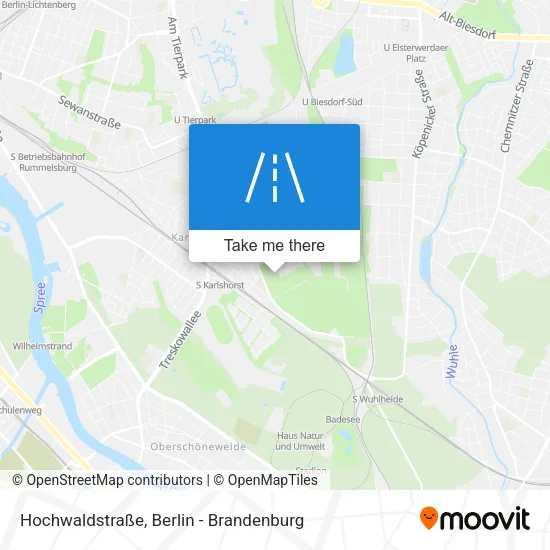Карта Hochwaldstraße