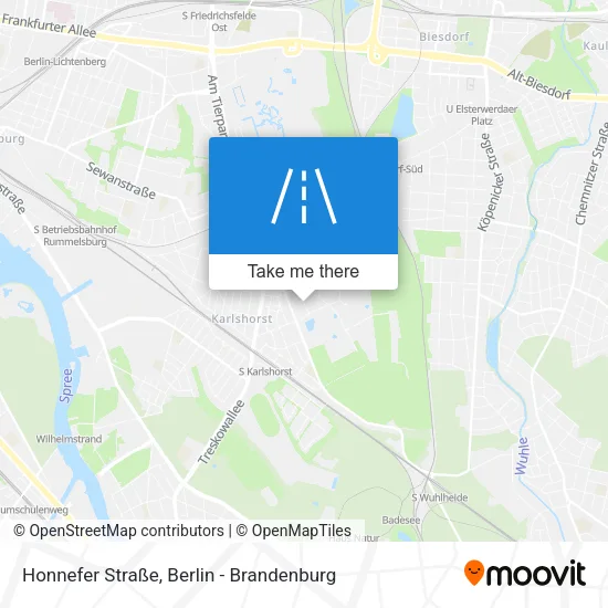 Карта Honnefer Straße