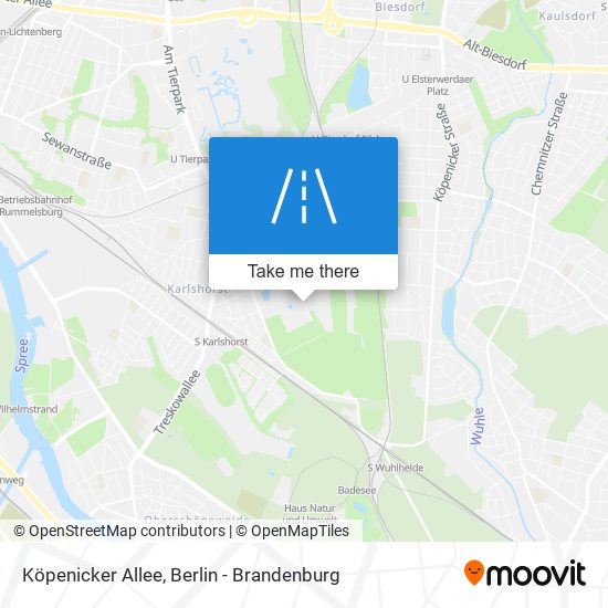 Köpenicker Allee map