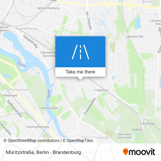 Карта Müritzstraße
