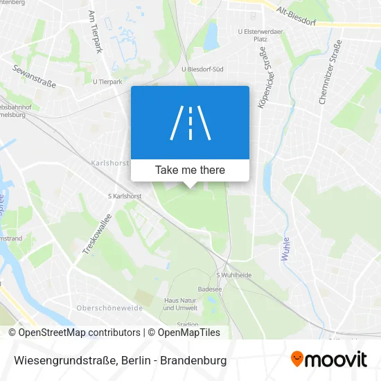 Карта Wiesengrundstraße