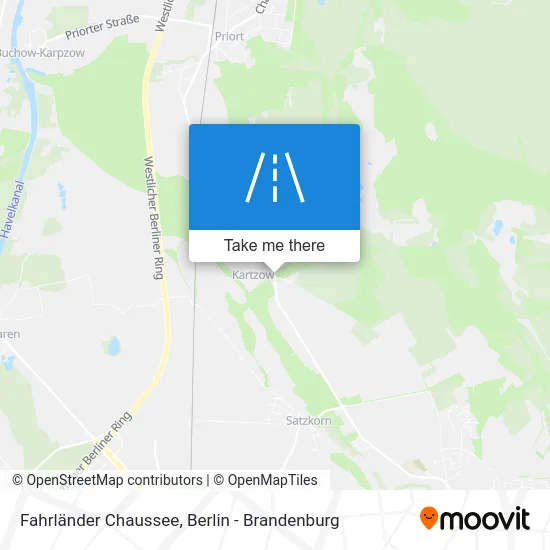 Fahrländer Chaussee map