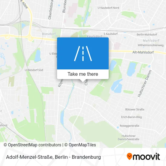 Карта Adolf-Menzel-Straße