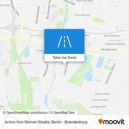 Карта Anton-Von-Werner-Straße