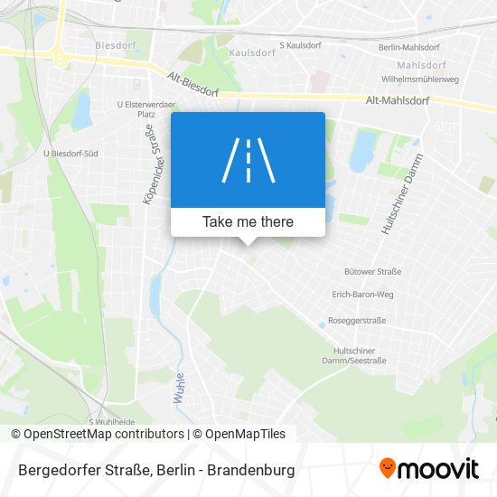 Карта Bergedorfer Straße