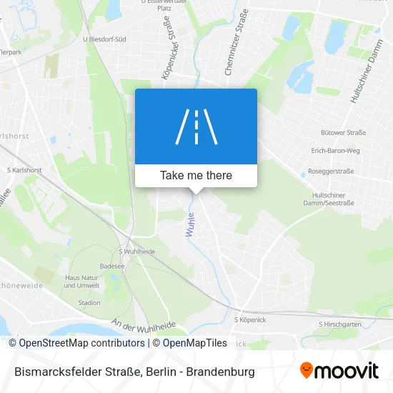 Карта Bismarcksfelder Straße