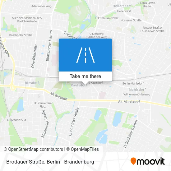 Карта Brodauer Straße