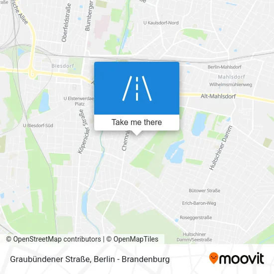 Карта Graubündener Straße