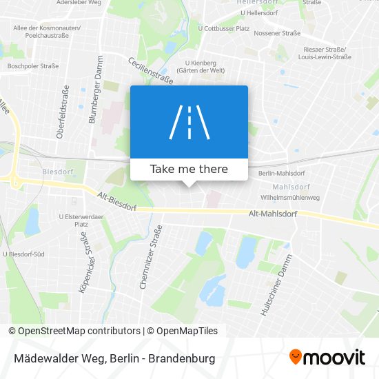 Mädewalder Weg map