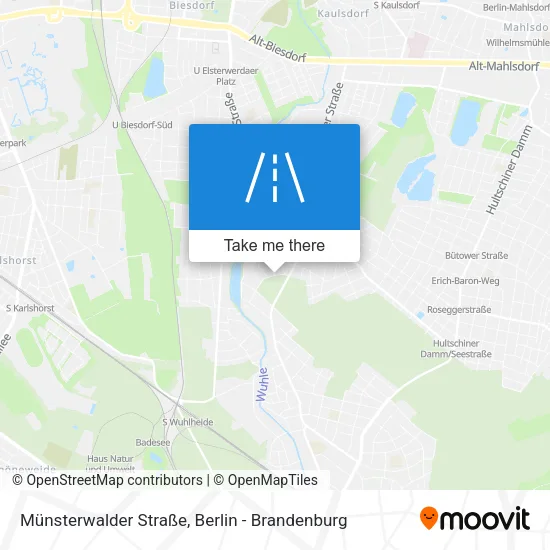 Карта Münsterwalder Straße