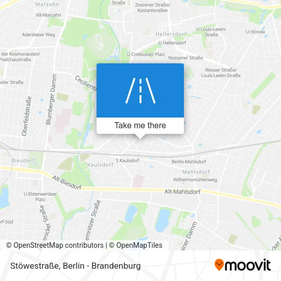 Карта Stöwestraße