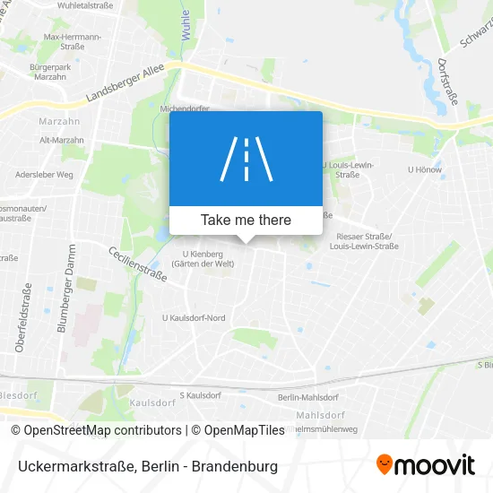 Карта Uckermarkstraße
