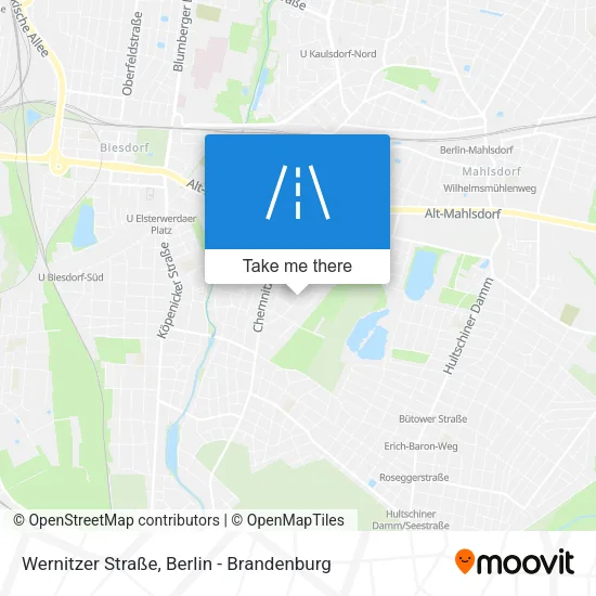 Карта Wernitzer Straße