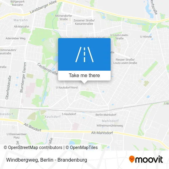 Карта Windbergweg