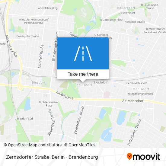 Zernsdorfer Straße map