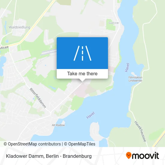 Kladower Damm map