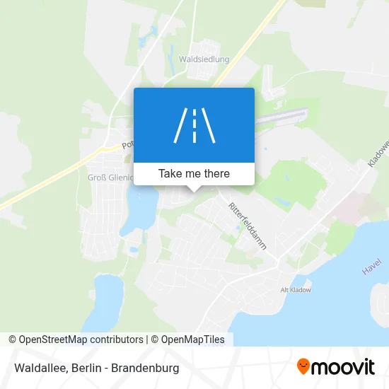 Waldallee map