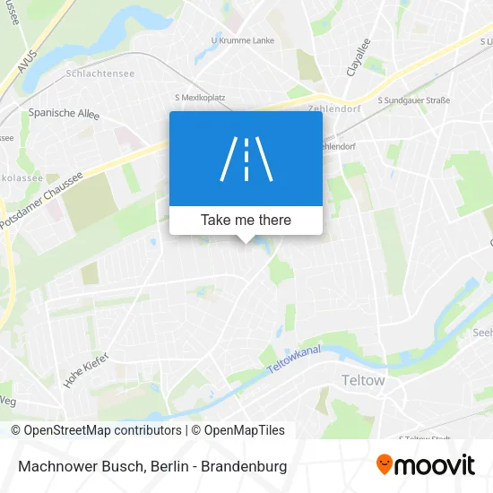 Карта Machnower Busch