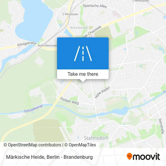 Карта Märkische Heide