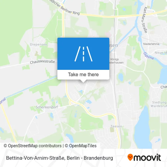 Карта Bettina-Von-Arnim-Straße
