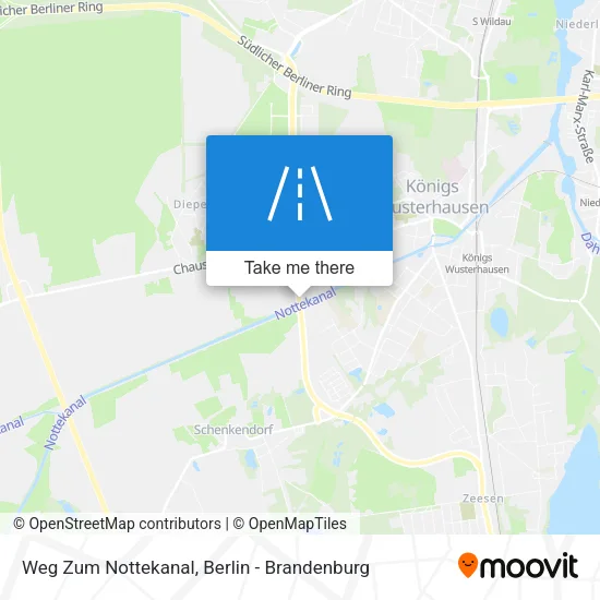 Карта Weg Zum Nottekanal