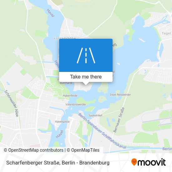 Scharfenberger Straße map
