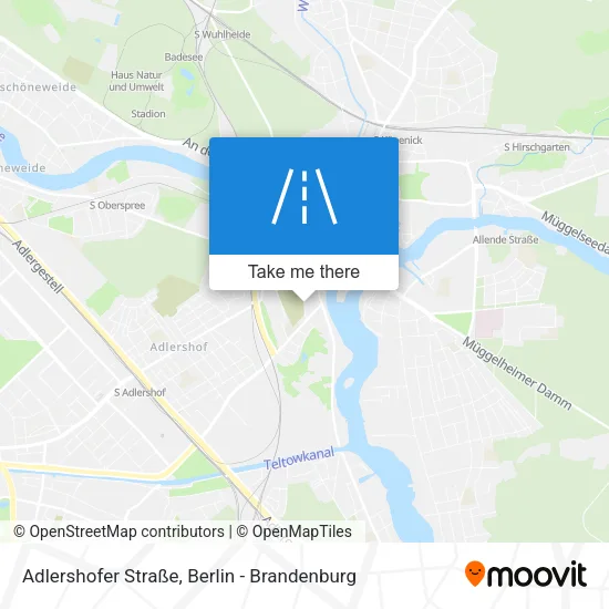 Карта Adlershofer Straße