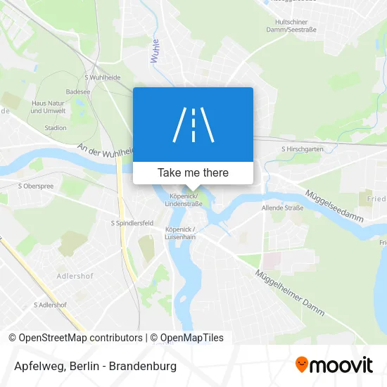 Карта Apfelweg