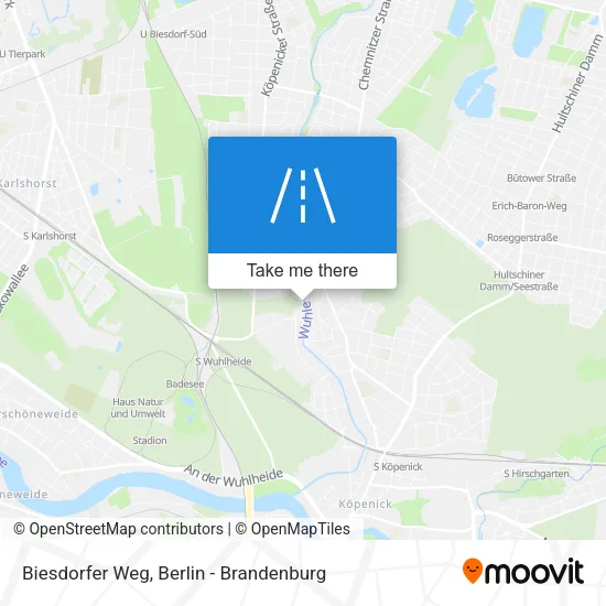 Карта Biesdorfer Weg