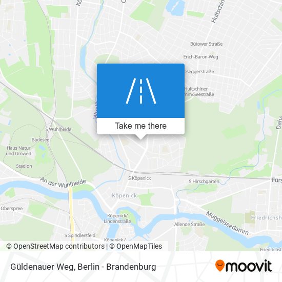Güldenauer Weg map
