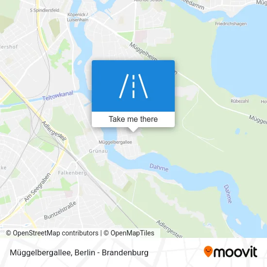 Карта Müggelbergallee