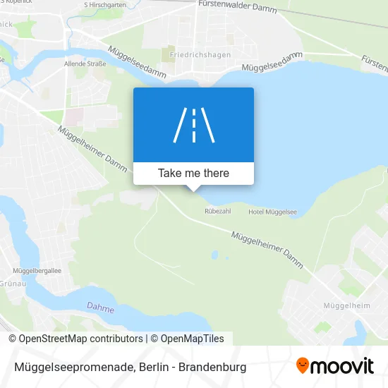Карта Müggelseepromenade