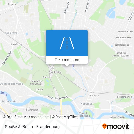 Straße A map