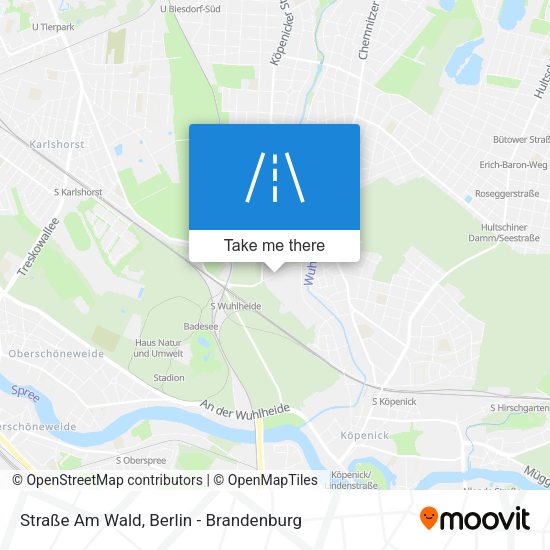 Straße Am Wald map
