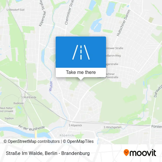 Карта Straße Im Walde