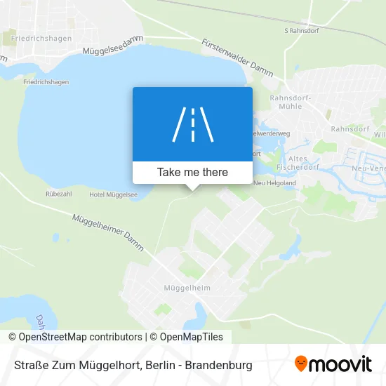 Карта Straße Zum Müggelhort