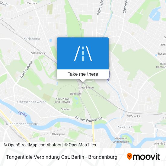 Tangentiale Verbindung Ost map